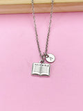 Silver Holy Bible Charm Necklace, Holy Bible Jewelry Gift, N5752