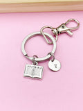 Silver Holy Bible Charm Keychain, Holy Bible Jewelry Gift, N5752A