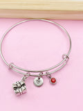 Silver Present Gift Box Charm Bracelet, Present Gift Box Jewelry Gift, N5753B