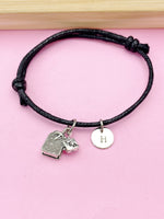 Silver Tea Bag Charm Bracelet, N3805C