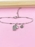 Silver Tea Bag Charm Bracelet, N3805D