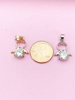 Silver Guardian Angel Charm Necklace, N2335BB