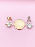 Silver Guardian Angel Charm Necklace, N2335BB
