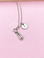 Silver Whisk Charm Necklace, N2115