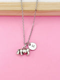 Rhinoceros Necklace, Rhino Charm, N3675
