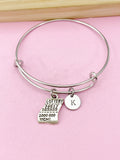 Silver Lottery Charm Bangle, Lottery Bracelet, Lottery Charm, Ticket Charm, N4631A