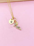 Gold High Heel Shoe Charm Necklace, N5768