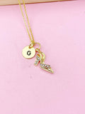 Gold High Heel Shoe Charm Necklace, N5768