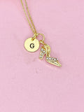 Gold High Heel Shoe Charm Necklace, N5768