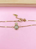 Gold Pineapple Charm Bracelet, BP5769