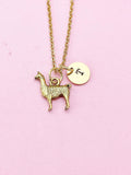 Gold Llama Charm Necklace, N497