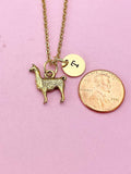 Gold Llama Charm Necklace, N497