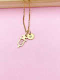 Gold Medical Injection Syringe Charm Necklace Best Christmas Gifts for Doctor Nurse, N2979A