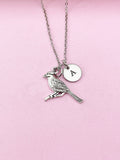 Silver Cardinal Charm Necklace, Bird Charm, Personalized Gift, DN1022
