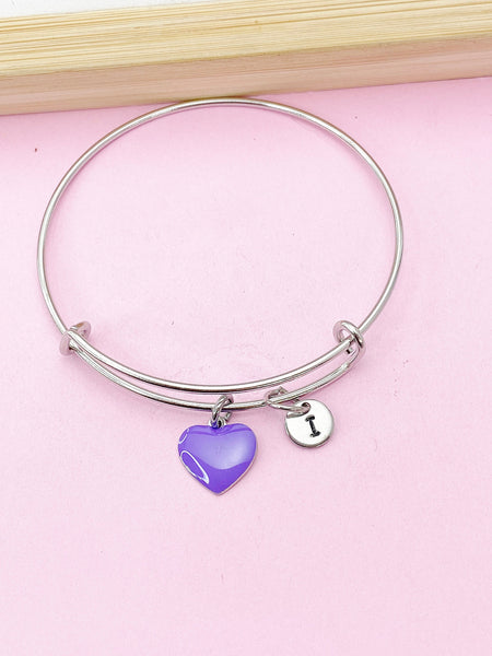 Silver Heart Charm Bracelet, N4497