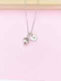 Acorn Charm Necklace in Silver or Gold, N346A