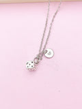 Silver Dice Charm Necklace, N763