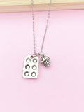 Silver Cupcake Charm Necklace, Baking Lover Gift