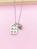 Silver Cupcake Charm Necklace, Cupcake Charm, Baking Pan Charm, Muffin Pan Charm, N220