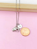 Silver Buffalo Charm Necklace, N5035