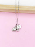Silver Buffalo Charm Necklace, N5035