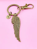 Bronze Guardian Angel Charm Keychain, N2878