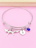Silver Fox Charm Bracelet, Graduation Gift, Personalized Gift, N4583