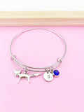 Silver Fox Charm Bracelet, Graduation Gift, Personalized Gift, N4583