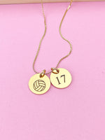 Gold Water Polo Necklace Bracelet Keychain Optional, Best Christmas Gifts, Personalized Customized Monogram Jewelry, D210