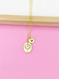 Gold Dandelion Charm Necklace, N3519