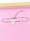 Yaya Gifts, Yaya Bracelet, Stainless Steel Heart Bracelet, Yaya Jewelry, Mother's Day Gift, Personalized Gifts, D263