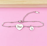 Yaya Gifts, Yaya Bracelet, Stainless Steel Heart Bracelet, Yaya Jewelry, Mother's Day Gift, Personalized Gifts, D263