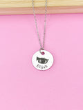 Silver Baritone Charm Necklace, Music Instrument School Marching Band Gifts Idea, D470