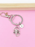 Silver Scorpio Charm Keychain, N5761