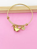 Gold Japanese Paper Bird Crane Bracelet, Personalized Gift, N1470