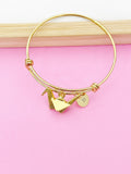 Gold Japanese Paper Bird Crane Bracelet, Personalized Gift, N1470