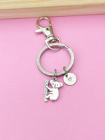 Silver Koala Charm Keychain Personalize Customized Jewelry Gifts, N1512A