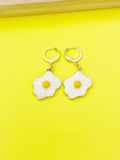 Gold Poached Egg Charm Earrings, Star Egg Jewelry, N4979Z