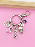 Forensic Science Keychain, Initial Charm, DNA, Microscope, Camera