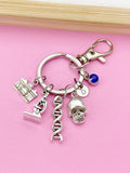 Forensic Science Keychain, Initial Charm, DNA, Microscope, Camera
