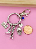 Forensic Science Keychain, Initial Charm, DNA, Microscope, Camera