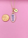 Gold Forget Me Not Charm Necklace, N5558B