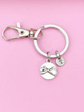 Pinky Swear Keychain, Initial Charm, Best Friend Gift