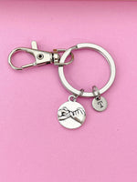 Pinky Swear Keychain, Silver Pinky Swear Charm Keyring, Pinky Promise Charm, Best Friends Gift, N1313