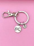 Pinky Swear Keychain, Initial Charm, Best Friend Gift
