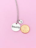 Silver Beautiful Charm Necklace, N4420