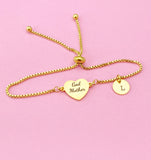 Godmother Heart Bolo Bracelet Godmother Gifts, D001A