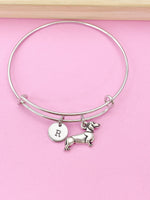 Silver Dachshund Charm Bracelet, N245B