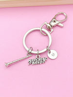 Silver Clarinet Marching Band Charm Keychain, N5763
