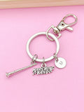Silver Clarinet Marching Band Charm Keychain, N5763